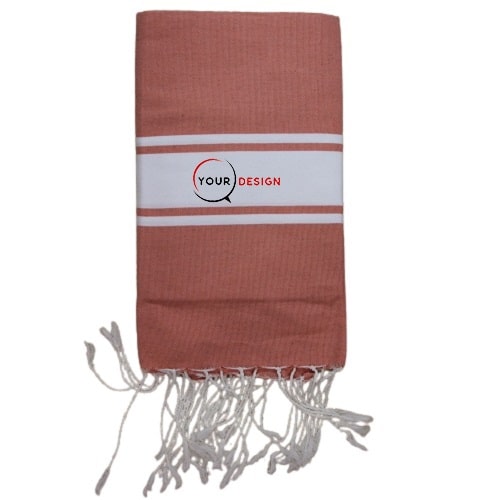 Fouta-plate-rose-rayures-blanches-tunisie-store-objet-publicitaire