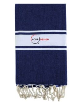 Fouta plate authentique bleu marine