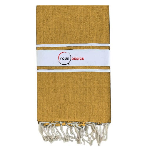 fouta-plate-authentique-caramel-rayures-blanches-tunisie-store-objet-publicitaire