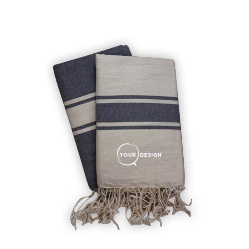 Duo-fouta-plate-gris-lin-tunisie-store-objet-publicitaire