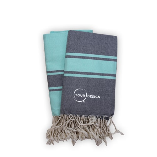 Duo-fouta-plate-gris-turquoise-tunisie-store-objet-publicitaire