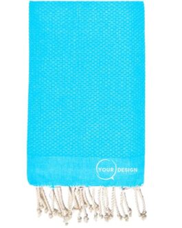 Fouta-nid-d-abeille-unie-bleu-glacier-pur-coton-tunisie-store-objet-publicitaire