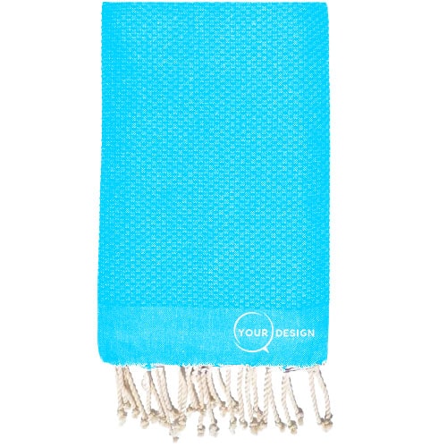 Fouta-nid-d-abeille-unie-bleu-glacier-pur-coton-tunisie-store-objet-publicitaire