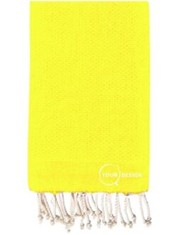 Fouta-nid-d-abeille-unie-jaune-citron-pur-coton-tunisie-store-objet-publicitaire