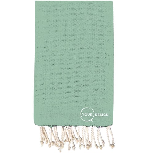 Fouta-nid-dabeille-uni-vert-mineral-pur-coton-tunisie-store-objet-publicitaire