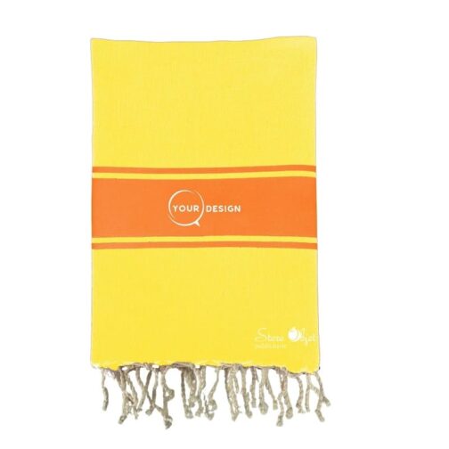 Fouta-plate-authentique-bicolore-jaune-orange-tunisie-store-objet-publicitaire