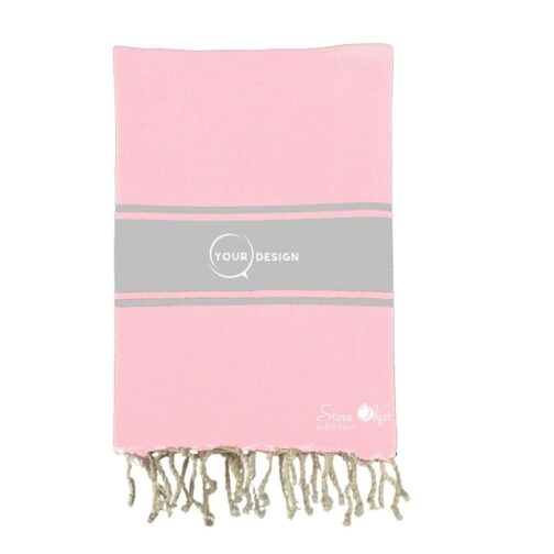 Fouta-plate-authentique-bicolore-rose-gris-tunisie-store-objet-publicitaire