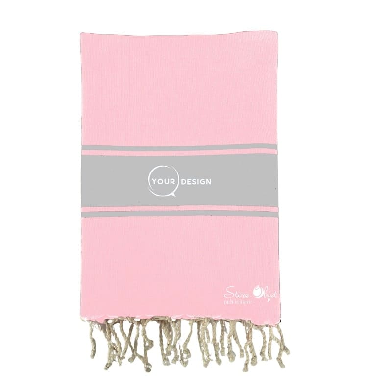 Fouta-plate-authentique-bicolore-rose-gris-tunisie-store-objet-publicitaire