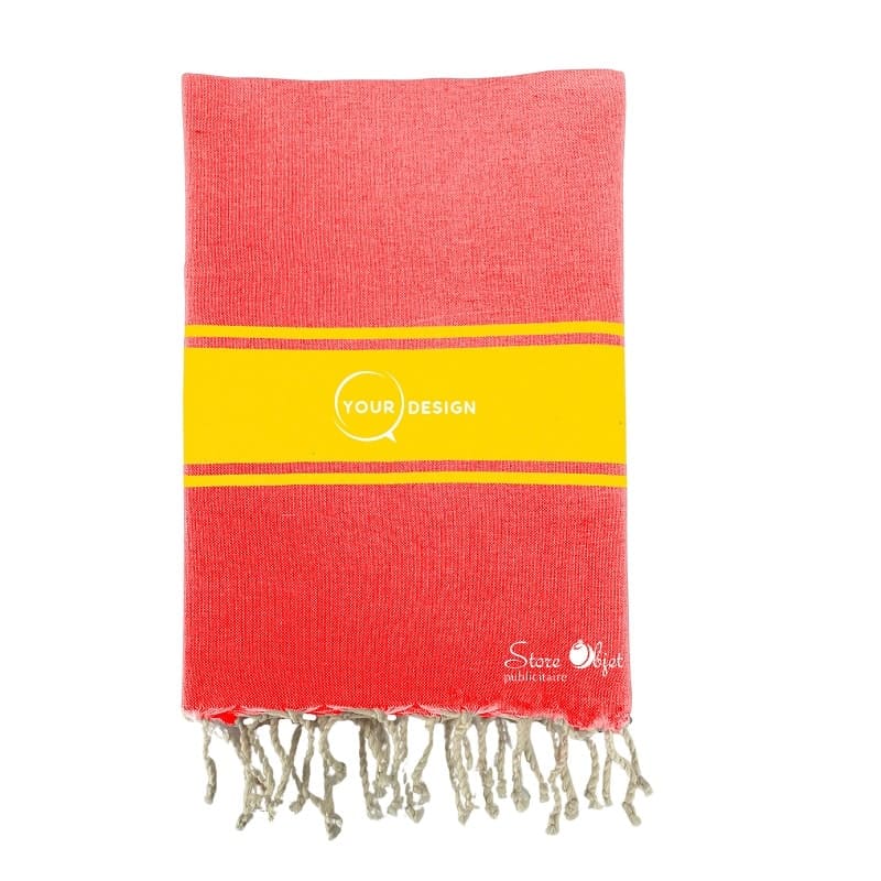 Fouta-plate-authentique-bicolore-rouge-or-tunisie-store-objet-publicitaire