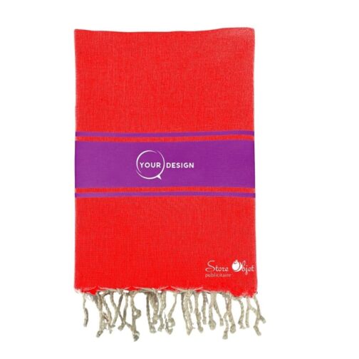 Fouta-plate-authentique-bicolore-rouge-violet-tunisie-store-objet-publicitaire