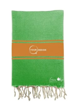 Fouta-plate-authentique-bicolore-vert-bronze-tunisie-store-objet-publicitaire