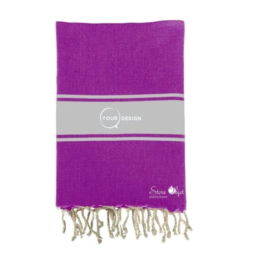 Fouta-plate-authentique-bicolore-violet-argent-tunisie-store-objet-publicitaire.