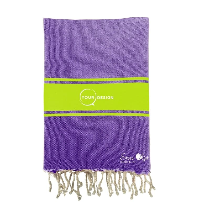 Fouta-plate-authentique-bicolore-violet-vert-citron-tunisie-store-objet-publicitaire