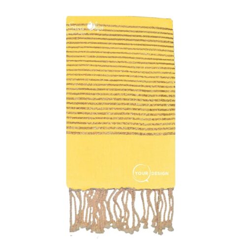 fouta-jaune-moutarde-lurex-dore-tunisie-store-objet-publicitaire