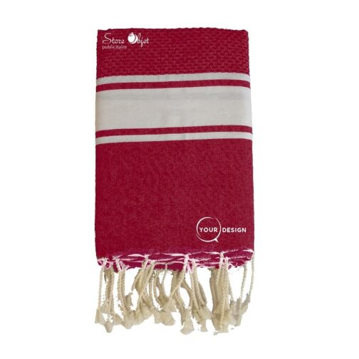 fouta-mixte-plate-nid-d-abeille-bordeaux-tunisie-store-objet-publicitaire