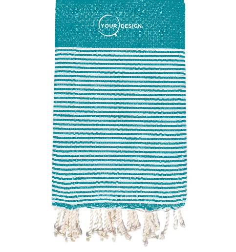 fouta-nid-d-abeille-bleu-canard-tunisie-store-objet-publicitaire