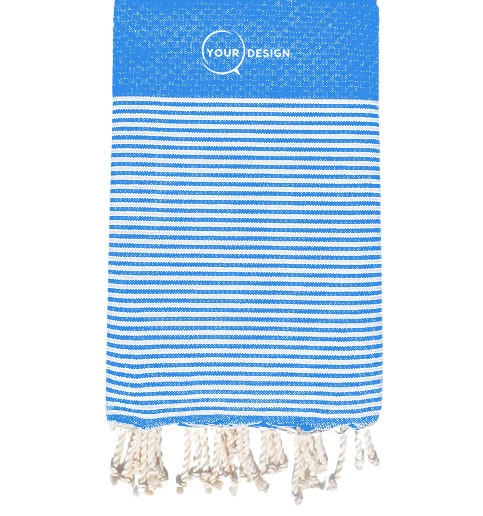 fouta-nid-d-abeille-bleu-roi-tunisie-store-objet-publicitaire