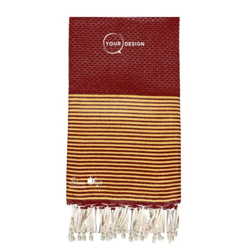 fouta-nid-d-abeille-bourgogne-lurex-dore-tunisie-store-objet-publicitaire