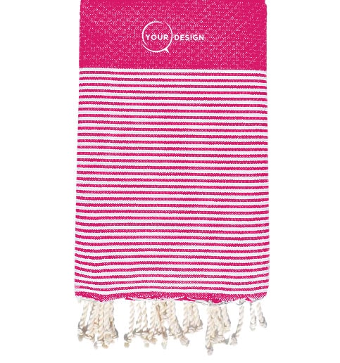 fouta-nid-d-abeille-cornouiller-rose-tunisie-store-objet-publicitaire