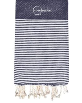 Fouta nid d’abeille rayée Éclipse 100% coton