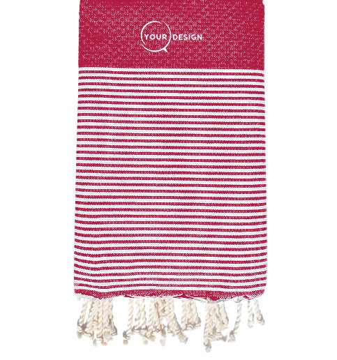 fouta-nid-d-abeille-framboise-tunisie-store-objet-publicitaire