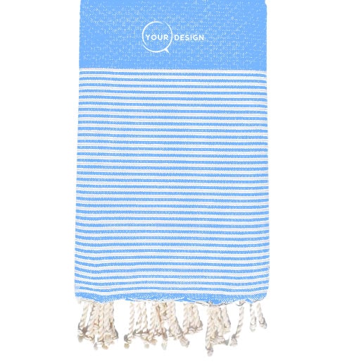 fouta-nid-d-abeille-rayee-bleu-ciel-tunisie-store-objet-publicitaire