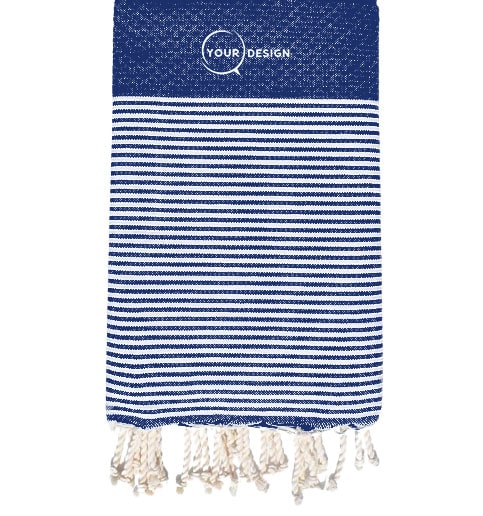 fouta-nid-d-abeille-rayee-bleu-denim-tunisie-store-objet-publicitaire