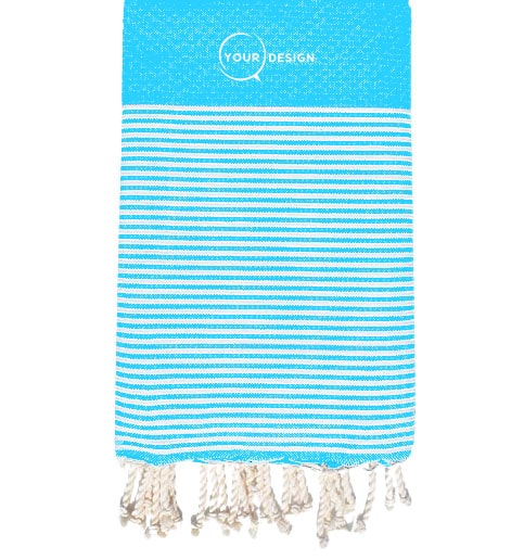 fouta-nid-d-abeille-rayee-bleu-glacier-tunisie-store-objet-publicitaire