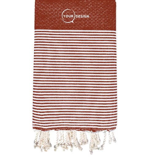 fouta-nid-d-abeille-rayee-brique-tunisie-store-objet-publicitaire