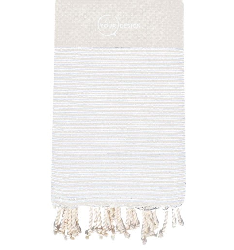 fouta-nid-d-abeille-rayee-gris-doux-tunisie-store-objet-publicitaire