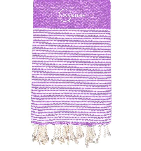 fouta-nid-d-abeille-rayee-lilas-tunisie-store-objet-publicitaire