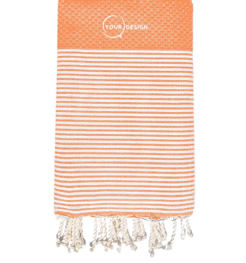 fouta-nid-d-abeille-rayee-orange-sauman-tunisie-store-objet-publicitaire