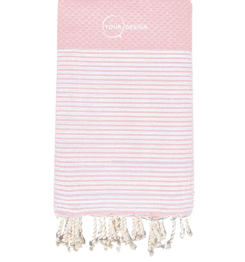 fouta-nid-d-abeille-rayee-rose-poudre-tunisie-store-objet-publicitaire