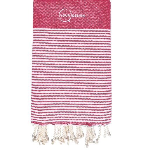 fouta-nid-d-abeille-rayee-viva-magenta-tunisie-store-objet-publicitaire