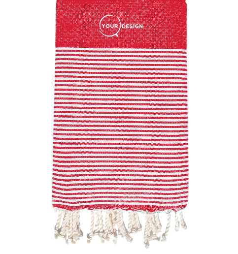 fouta-nid-d-abeille-rouge-vif-tunisie-store-objet-publicitaire