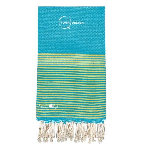 fouta-nid-d-abeille-turquoise-lurex-dore-tunisie-store-objet-publicitaire