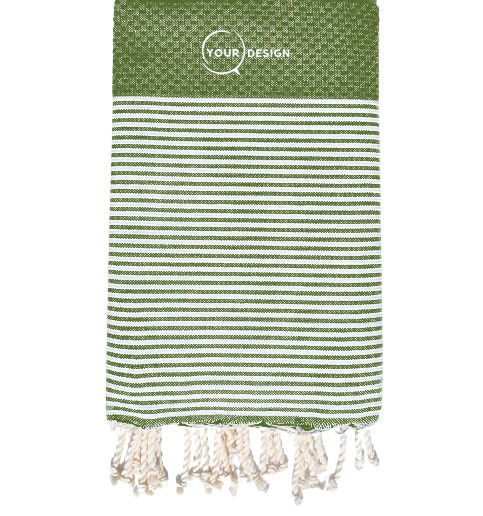 fouta-nid-d-abeille-vert-olive-tunisie-store-objet-publicitaire