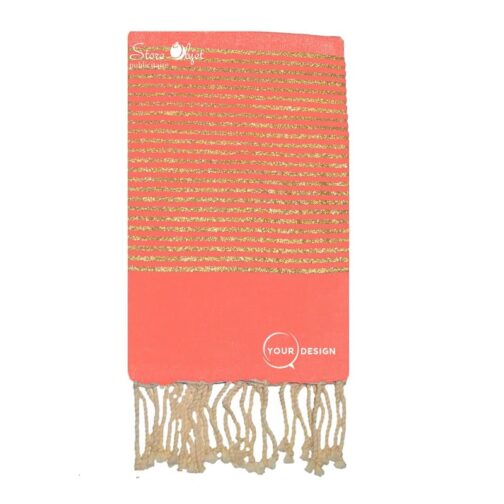 fouta-palte-corail-lurex-dore-tunisie-store-objet-publicitaire