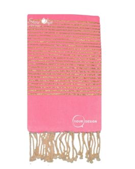 fouta-palte-rose-bonbon-lurex-dore-tunisie-store-objet-publicitaire