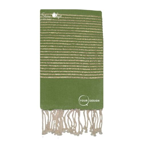 fouta-palte-vert-olive-lurex-dore-tunisie-store-objet-publicitaire