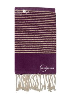 fouta-plate-aubergine-lurex-dore-tunisie-store-objet-publicitaire