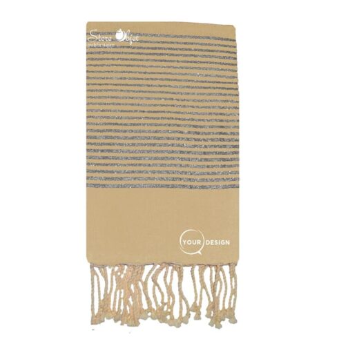 fouta-plate-beige-lurex-argente-tunisie-store-objet-publicitaire