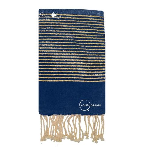 fouta-plate-bleu-marine-lurex-dore-tunisie-store-objet-publicitaire