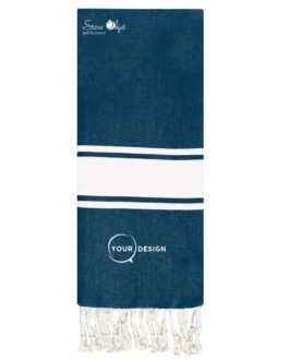 Fouta plate enfant bleu jean