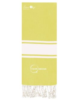 Fouta plate enfant jaune pâle