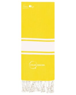 Fouta plate enfant jaune poussin