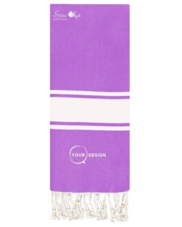 Fouta plate enfant lilas