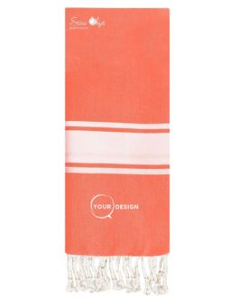 Fouta plate enfant rouge tomate