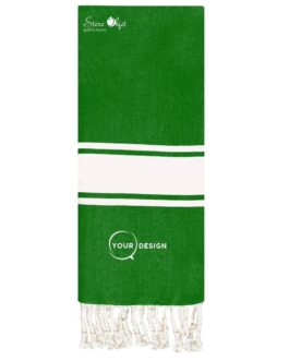 Fouta plate enfant vert bouteille