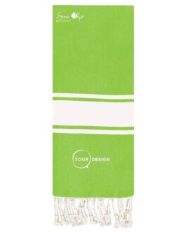 Fouta plate enfant vert pomme